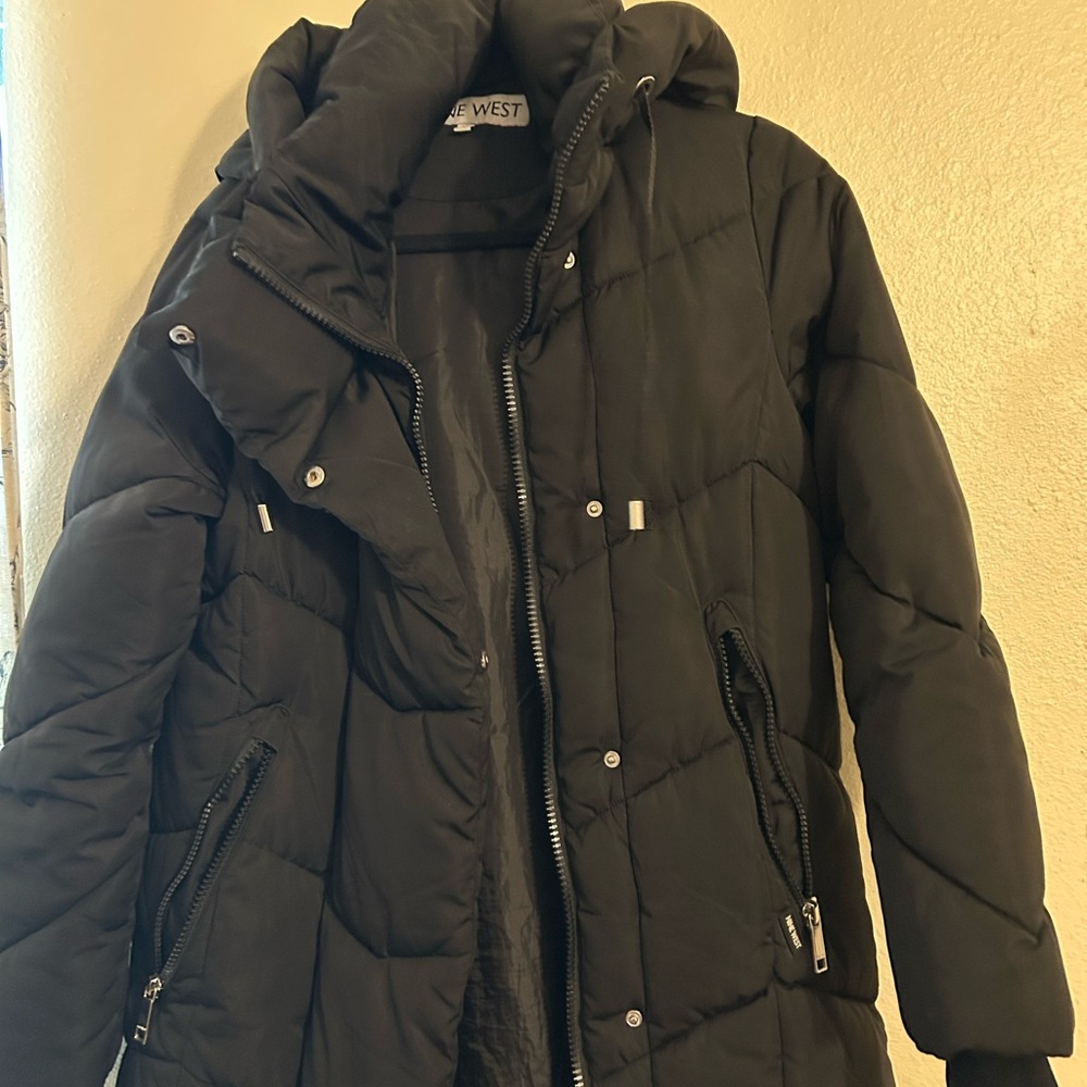 Nine West Black Quilted Jacket